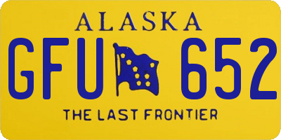AK license plate GFU652