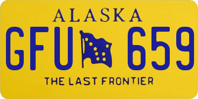 AK license plate GFU659