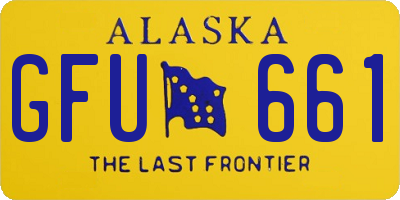 AK license plate GFU661