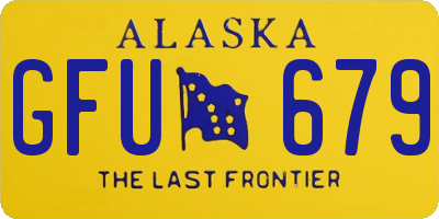 AK license plate GFU679