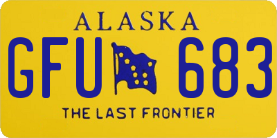 AK license plate GFU683