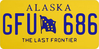 AK license plate GFU686