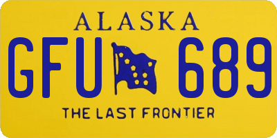 AK license plate GFU689