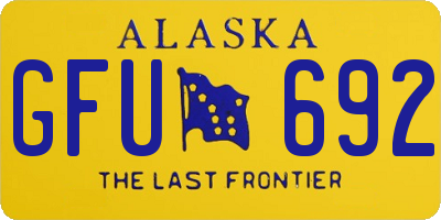 AK license plate GFU692