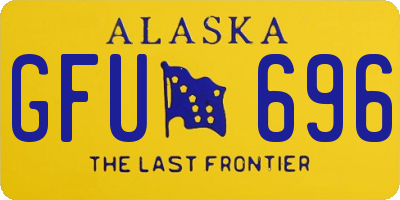 AK license plate GFU696