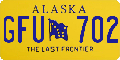 AK license plate GFU702