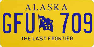 AK license plate GFU709