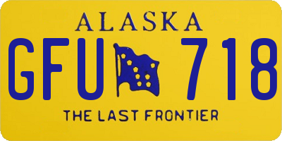 AK license plate GFU718