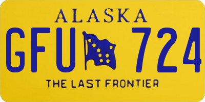 AK license plate GFU724