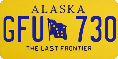 AK license plate GFU730