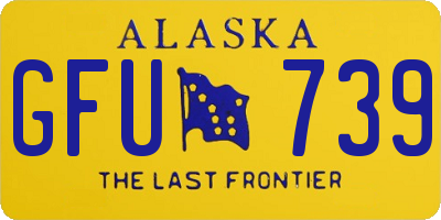 AK license plate GFU739