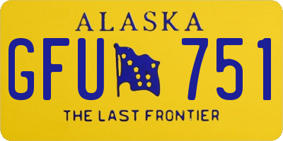AK license plate GFU751