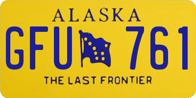 AK license plate GFU761