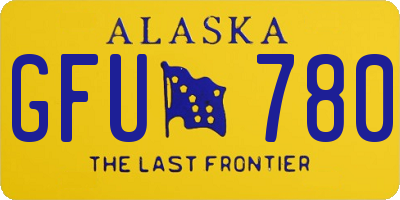AK license plate GFU780