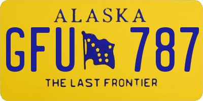 AK license plate GFU787