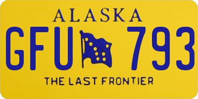 AK license plate GFU793