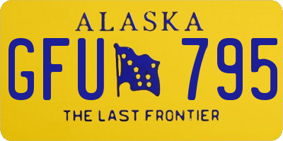 AK license plate GFU795