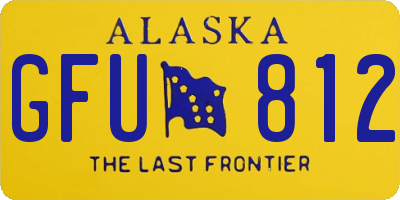 AK license plate GFU812