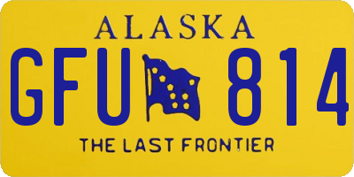 AK license plate GFU814