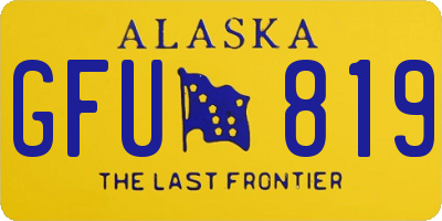 AK license plate GFU819