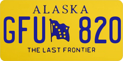 AK license plate GFU820