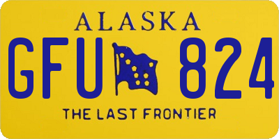 AK license plate GFU824