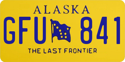 AK license plate GFU841