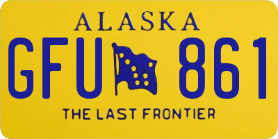 AK license plate GFU861