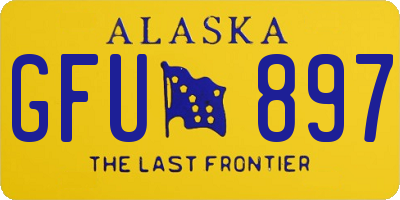 AK license plate GFU897