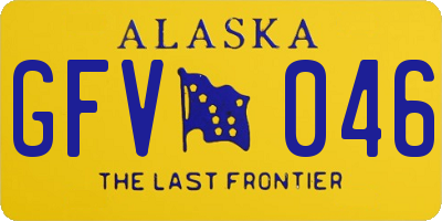 AK license plate GFV046