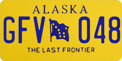AK license plate GFV048