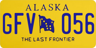 AK license plate GFV056