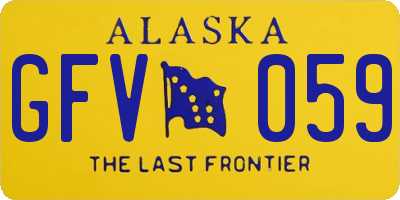AK license plate GFV059