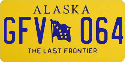 AK license plate GFV064