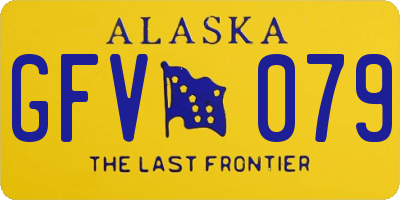 AK license plate GFV079