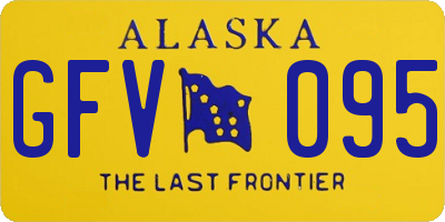 AK license plate GFV095