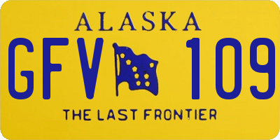 AK license plate GFV109