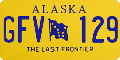 AK license plate GFV129
