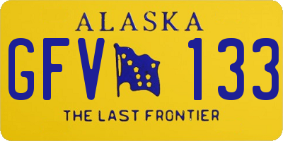 AK license plate GFV133