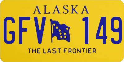 AK license plate GFV149