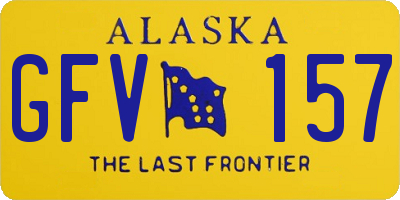 AK license plate GFV157
