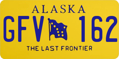 AK license plate GFV162