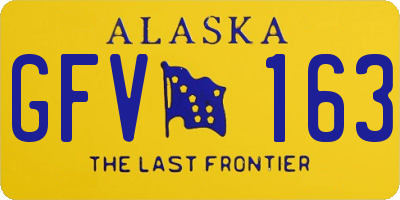 AK license plate GFV163