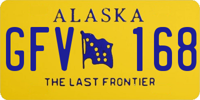 AK license plate GFV168