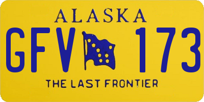 AK license plate GFV173