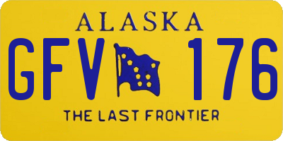 AK license plate GFV176