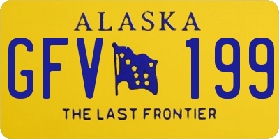 AK license plate GFV199