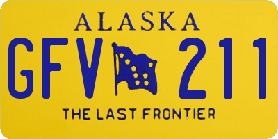 AK license plate GFV211