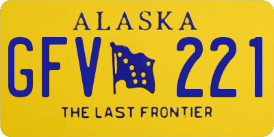 AK license plate GFV221