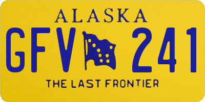 AK license plate GFV241